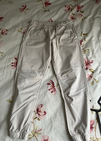 Zara Gri Baskılı Keten Erkek Pantolon - Görsel 3