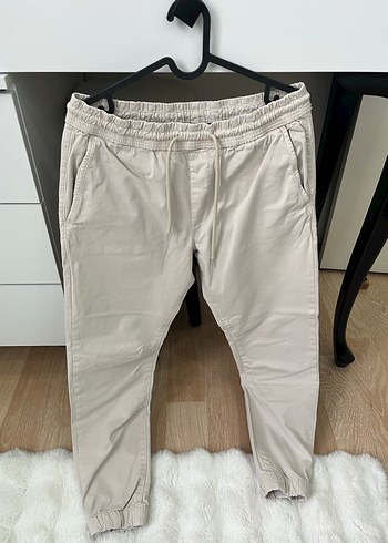 Zara Gri Baskılı Keten Erkek Pantolon - Görsel 2