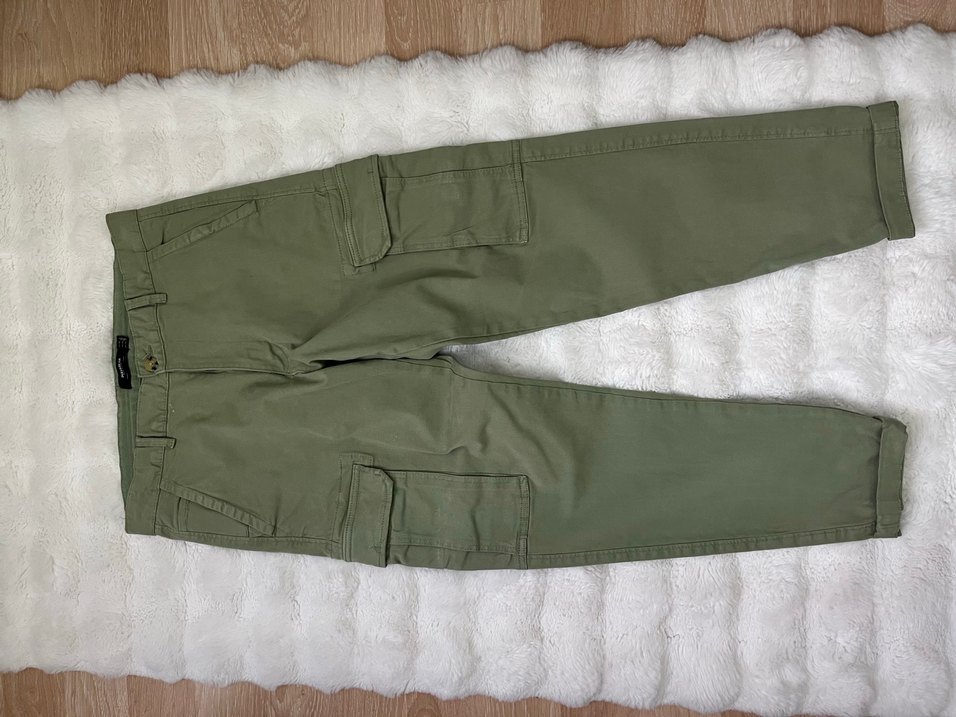 Düğmeli Kamuflaj Mini erkek Kot Pantolon - Görsel 2