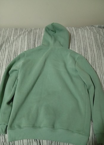 erkek Yeşil Kapüşonlu Oversize Sweatshirt - Görsel 2