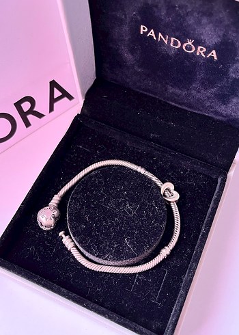 ORİJİNAL Pandora Gümüş Kaplama Kalp Charm - Görsel 3