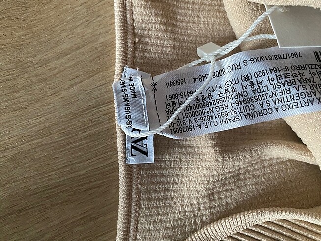 xs Beden ten rengi Renk Zara Bej Büstiyer