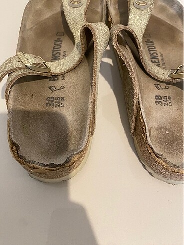 38 Beden altın Renk Birkenstock Terlik