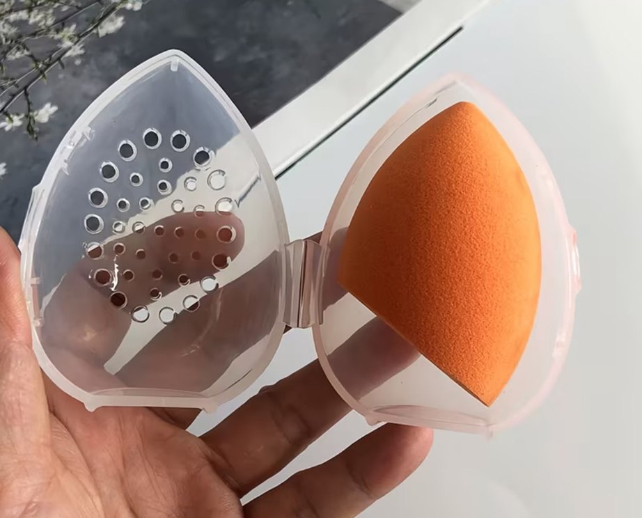 Delikli Beyaz Makyaj Süngeri Koruyucu - Görsel 5