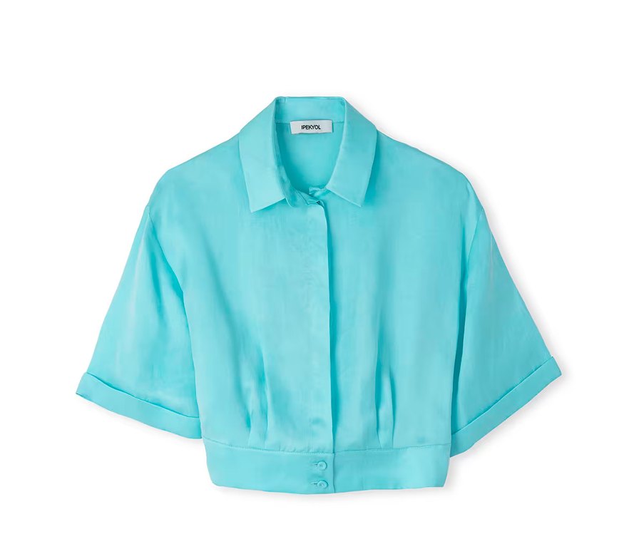 İpekyol Turkuaz Bel Vurgulu Bluz - Görsel 5