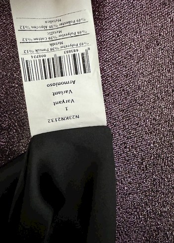 Nocturne Parlak Mor Straplez Uzun Elbise - Görsel 5