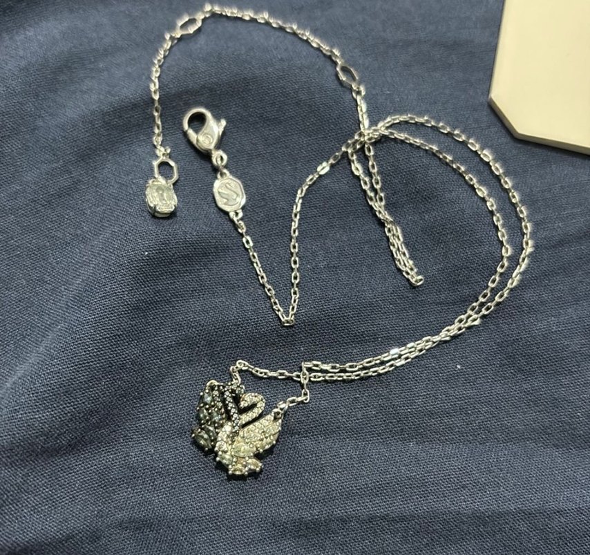 swarovski kuğu kolye - Görsel 3