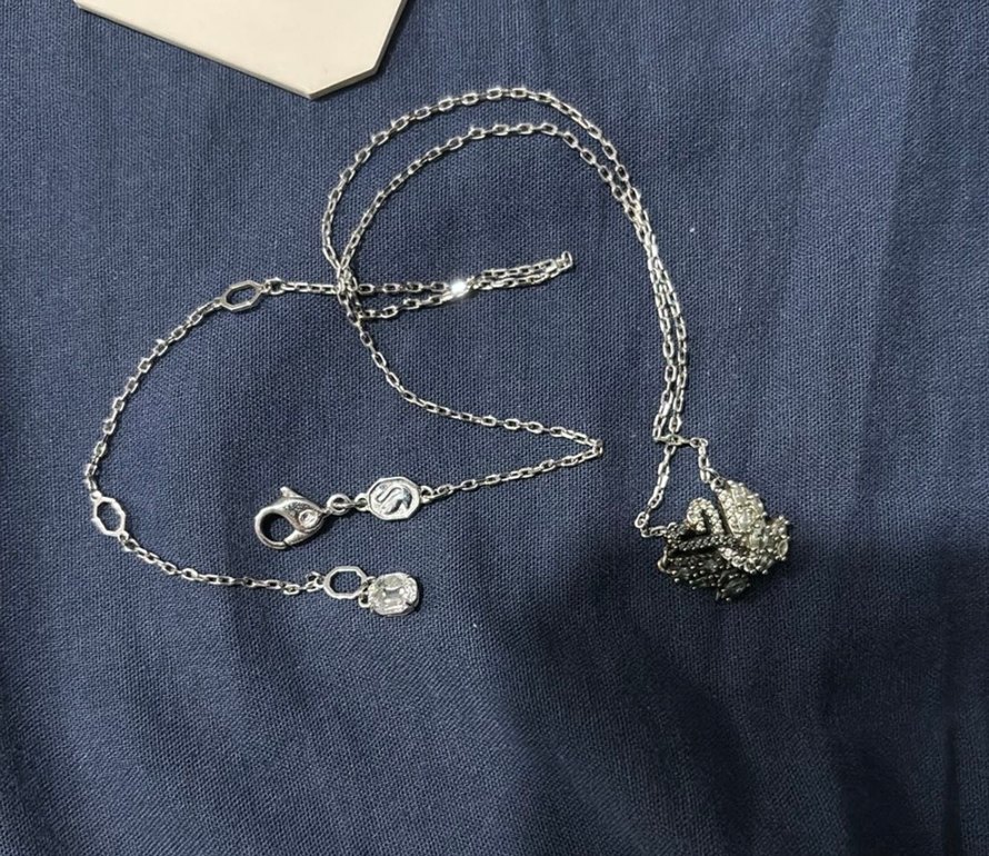 swarovski kuğu kolye - Görsel 4