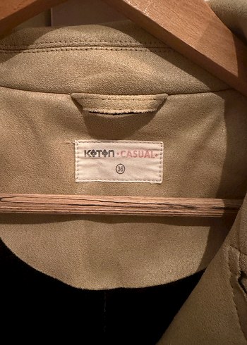 Bej Süet Kadın Ceket - Görsel 6