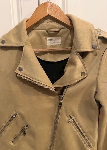 Bej Süet Kadın Ceket - Görsel 7