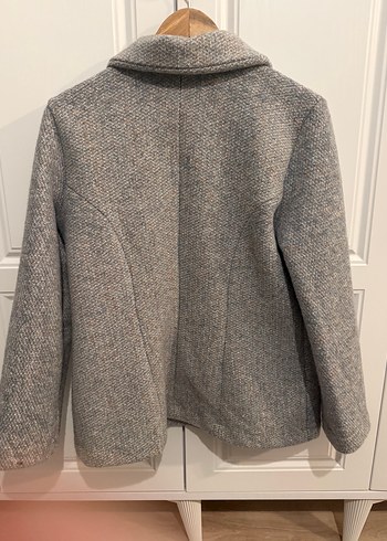 Gri Yün Düğmeli ceket - Görsel 2