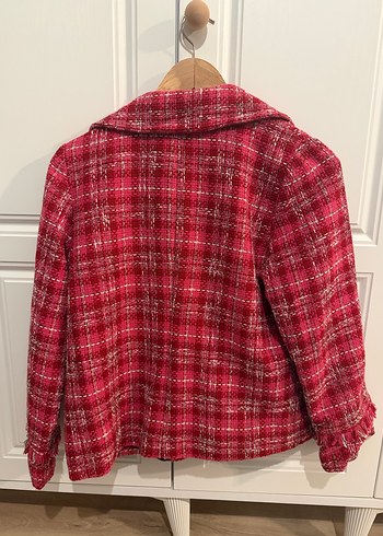 Çıtçıtlı pembe Kadın Ceket - Görsel 2