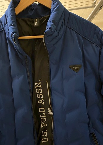 U.S Polo Parlak Mavi Erkek Fermuarlı Mont - Görsel 4