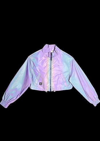 Bershka Reflektör Crop Fit Ceket  Sıfır - Görsel 3