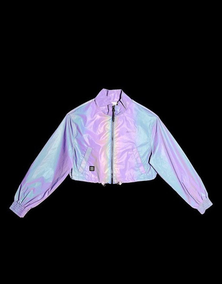 Bershka Reflektör Crop Fit Ceket  Sıfır - Görsel 3