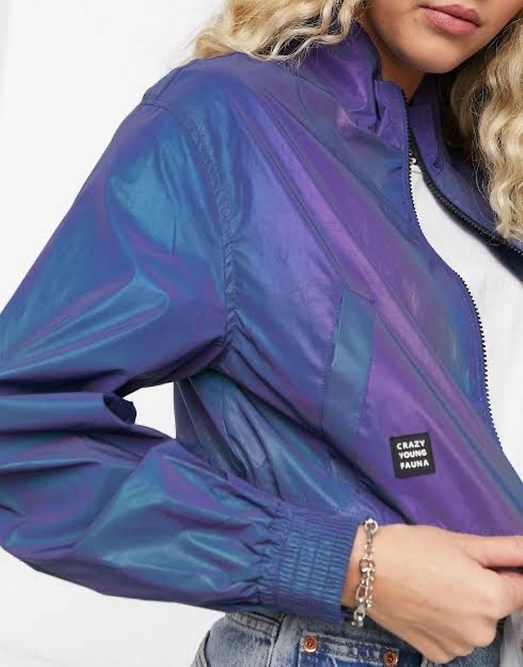 Bershka Reflektör Crop Fit Ceket  Sıfır - Görsel 2