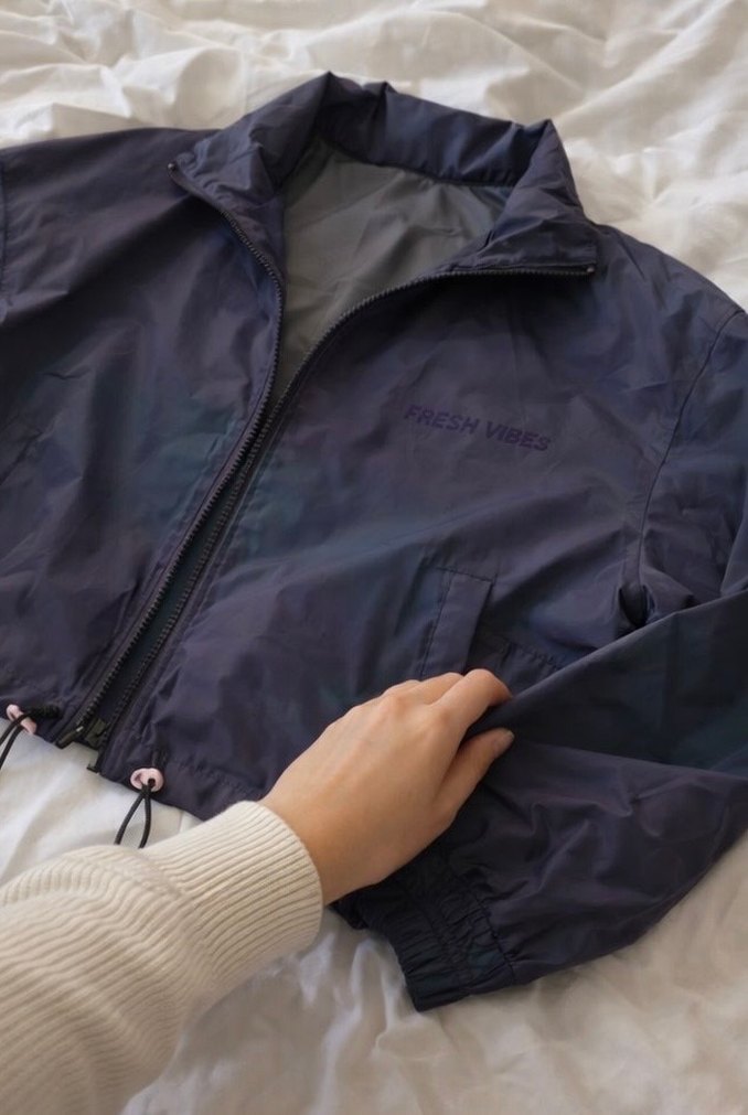 Bershka Reflektör Crop Fit Ceket  Sıfır - Görsel 4