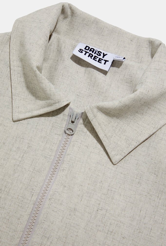 Bej Keten Kadın Ceket - Daisy Street - Görsel 3