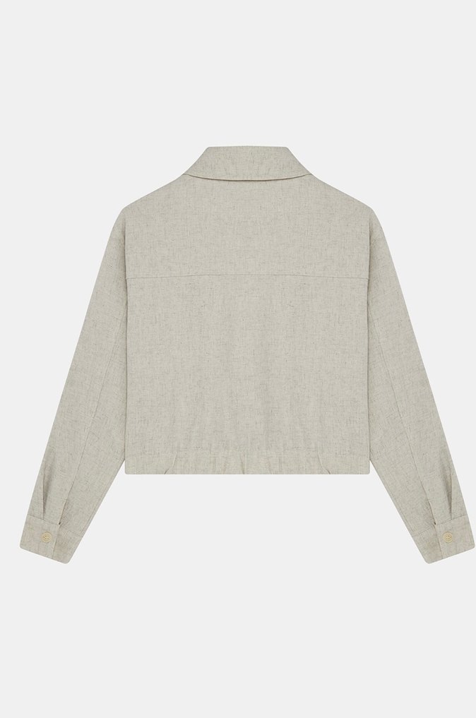 Bej Keten Kadın Ceket - Daisy Street - Görsel 5