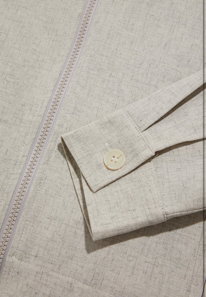 Bej Keten Kadın Ceket - Daisy Street - Görsel 4