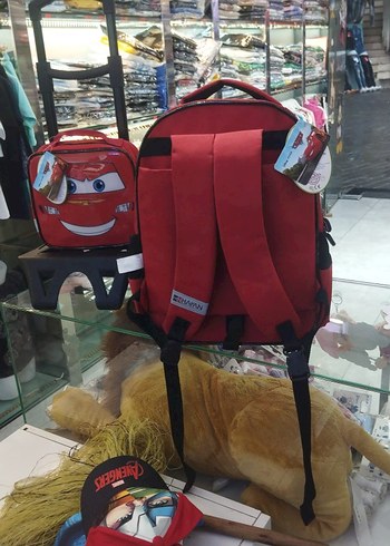 Kırmızı Çocuk Okul Çantası Seti - Görsel 2