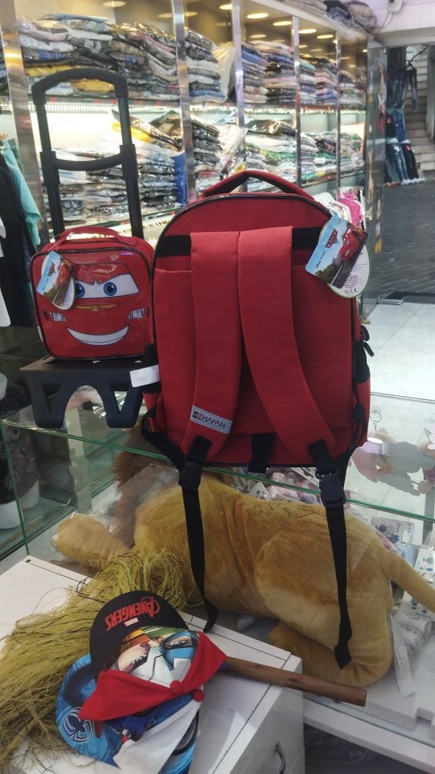 Kırmızı Çocuk Okul Çantası Seti - Görsel 2