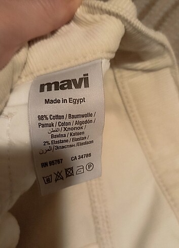 MAVI Fitilli Kadife Mom Kesim Pantolon 26/25 - Görsel 6