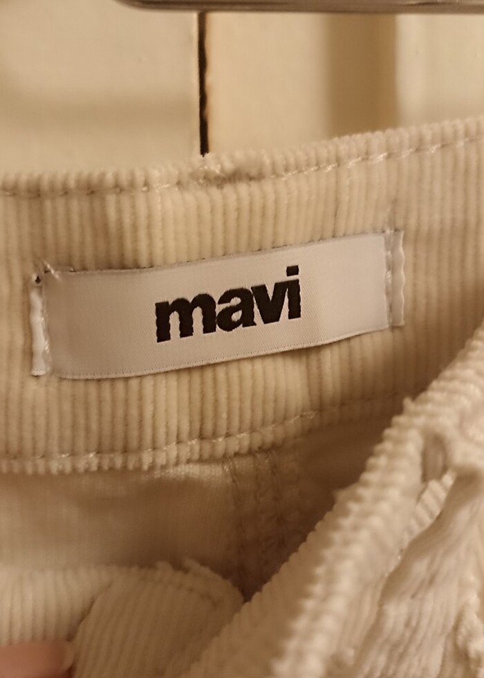 MAVI Fitilli Kadife Mom Kesim Pantolon 26/25 - Görsel 4