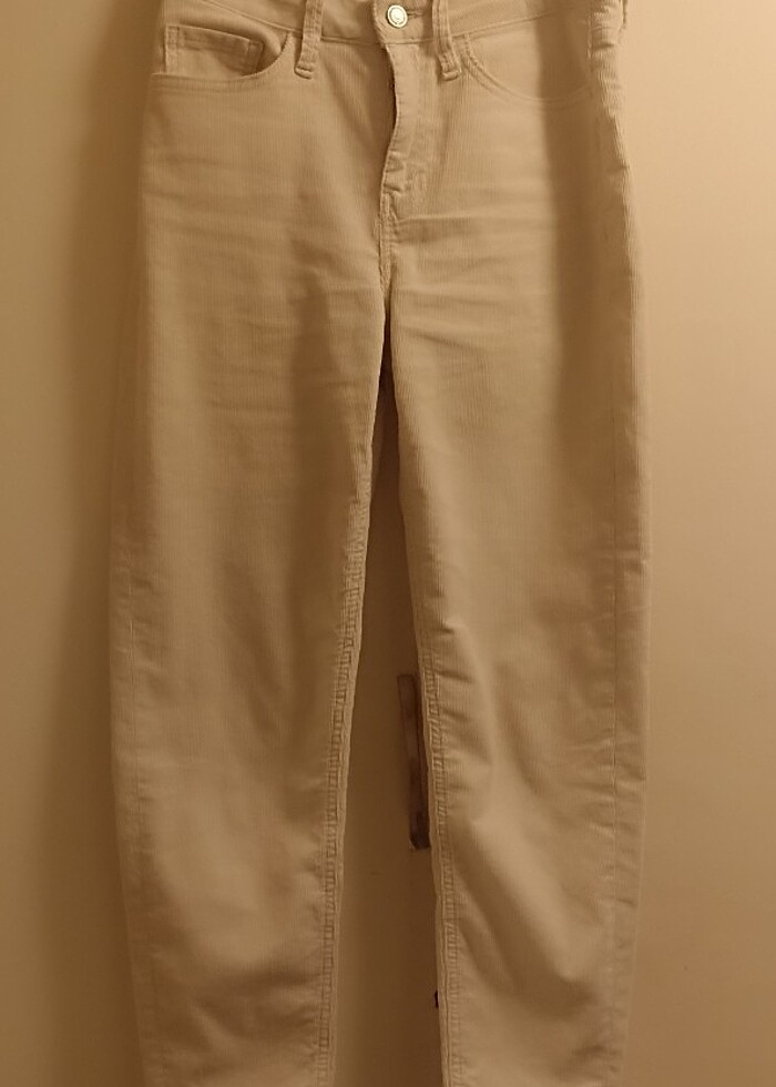 MAVI Fitilli Kadife Mom Kesim Pantolon 26/25 - Görsel 3