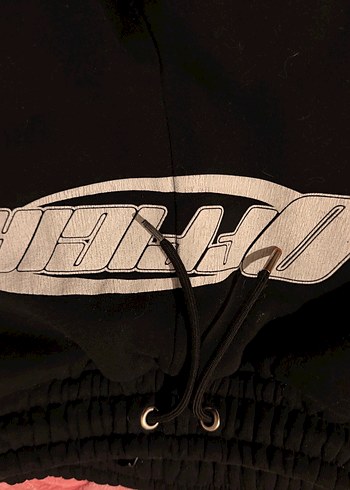 Siyah Yüksek belli boohaman esofman - Görsel 3