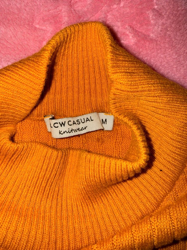 LCW Casual Kadın Camel Örgü Yün Kazak - Görsel 2