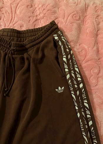 Kadın Kahverengi Süet Rahat Kesim Eşofman Altı - Görsel 2