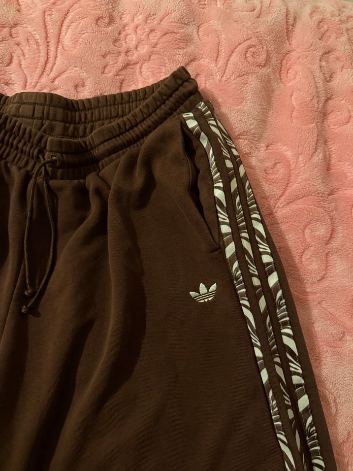 Kadın Kahverengi Süet Rahat Kesim Eşofman Altı - Görsel 2