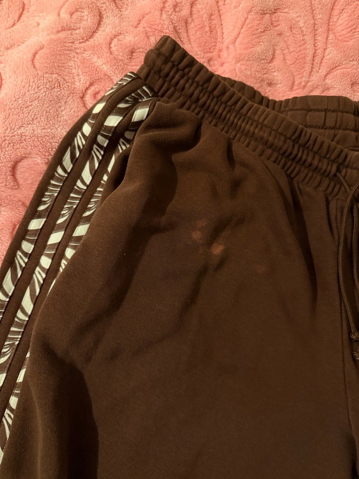 Kadın Kahverengi Süet Rahat Kesim Eşofman Altı - Görsel 3