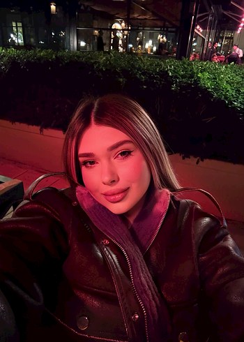 Kahverengi Kürklü Kısa Deri Ceket - Görsel 5