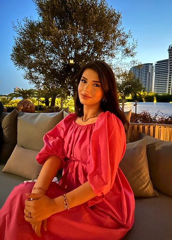 Kırmızı Bohem Uzun Elbise - Görsel 5