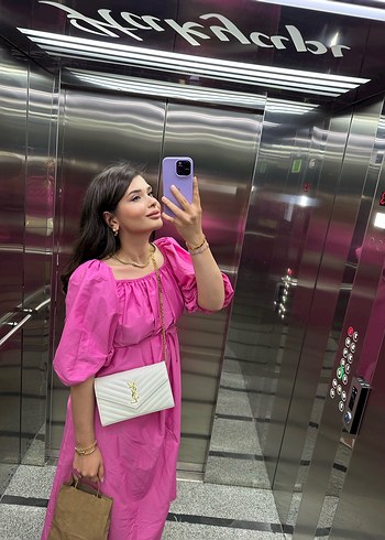 Kırmızı Bohem Uzun Elbise - Görsel 4