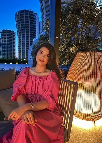 Kırmızı Bohem Uzun Elbise - Görsel 7