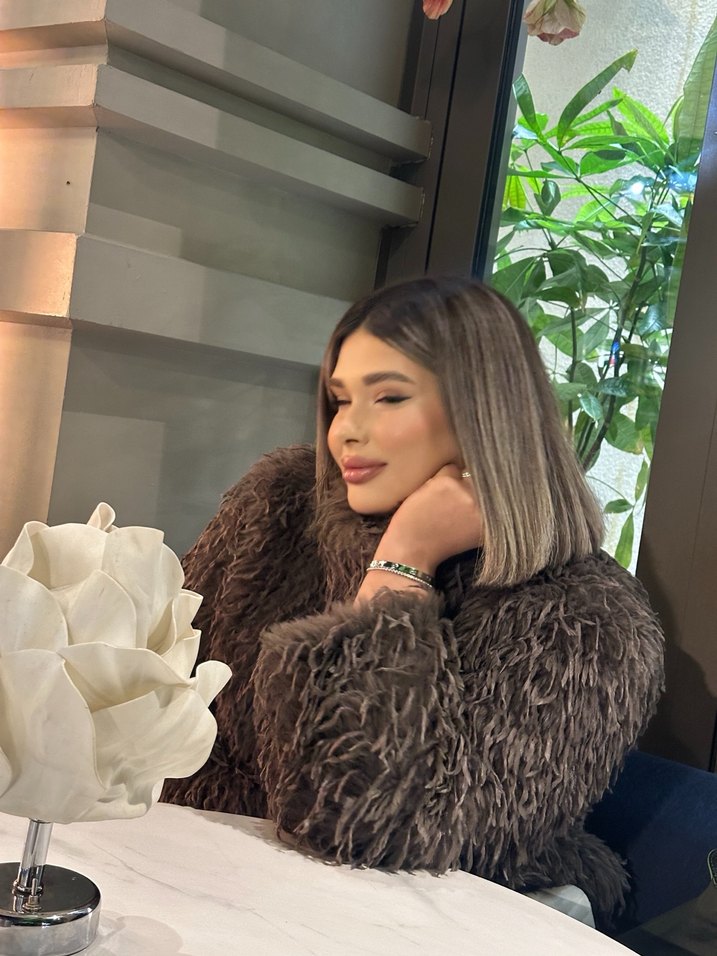 Kahverengi Bohem Kadın Suni Kürk Ceket - Görsel 4