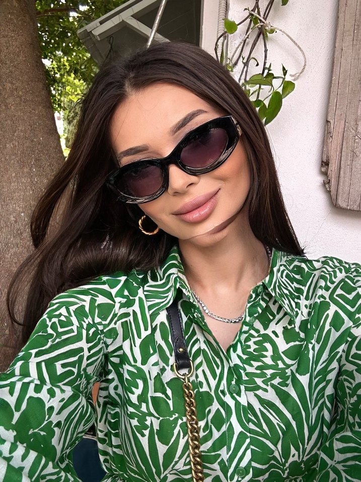 Yeşil Bohem Uzun Elbise - Görsel 3