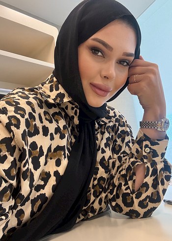 Koyu Camel Renkli Drapeli Kadın Wrap - Görsel 5