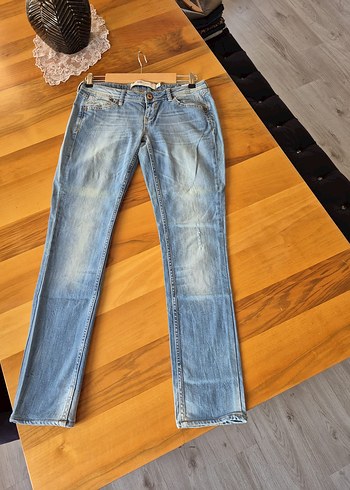 Kadın Regular Fit Mavi Denim Pantolon BSB - Görsel 4