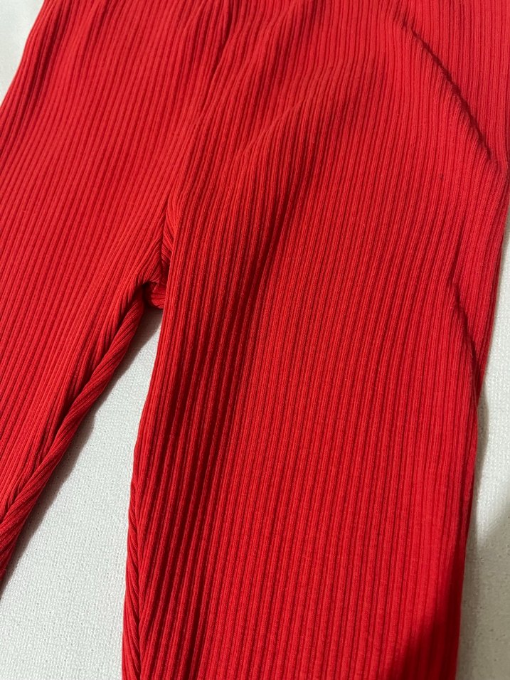 Kız Çocuk Kırmızı Pilili Tayt - Görsel 3