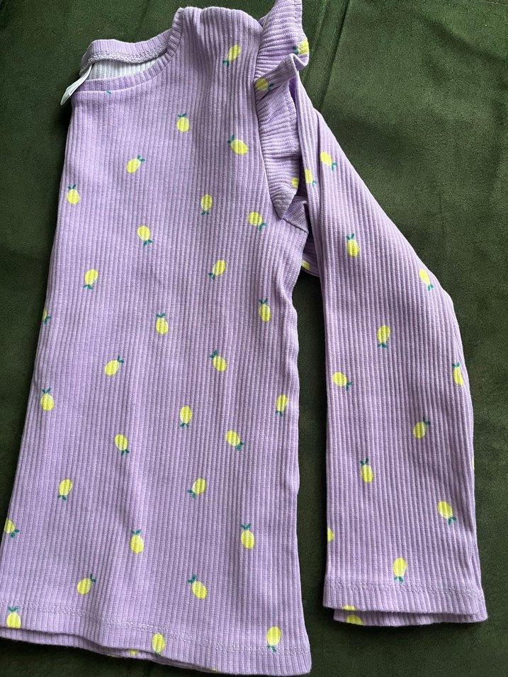 Kız Çocuk Mor Uzun Kollu Baskılı Bluz - Görsel 2