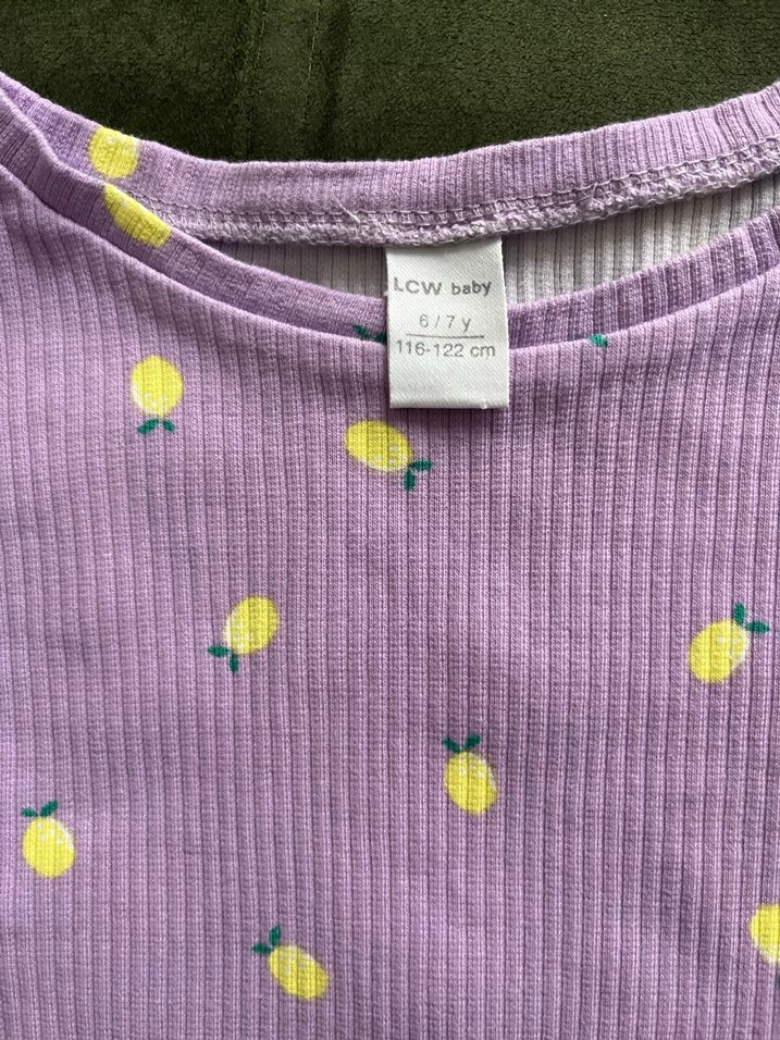 Kız Çocuk Mor Uzun Kollu Baskılı Bluz - Görsel 3