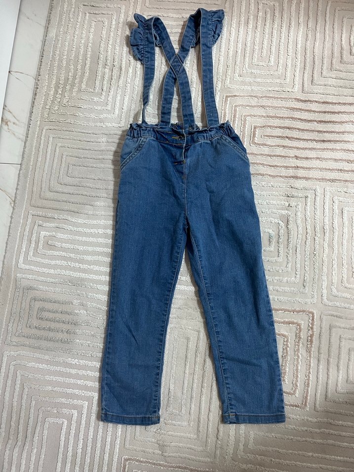 Kot tulum Kız Çocuk pantolon - Görsel 4