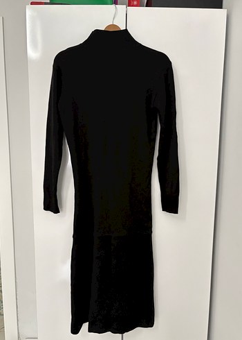 Siyah Uzun Kadın Etek Yırtmaçlı - Görsel 2