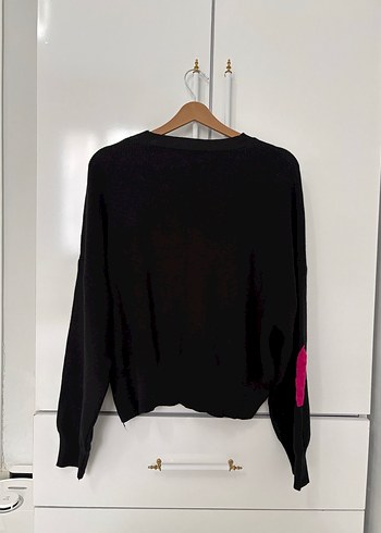 Renkli Nakışlı Örgü Kadın Kazak - Görsel 2