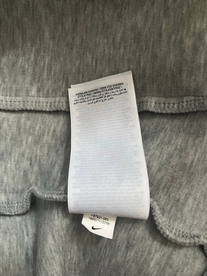 Nike Tech Gri Erkek Kapüşonlu Sweatshirt - Görsel 3