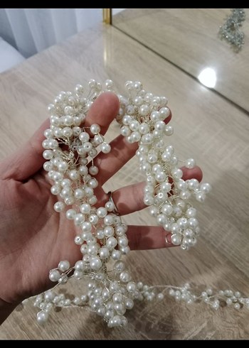 Boncuk İşlemeli Bohem Kadın Saç Aksesuarı - Görsel 4